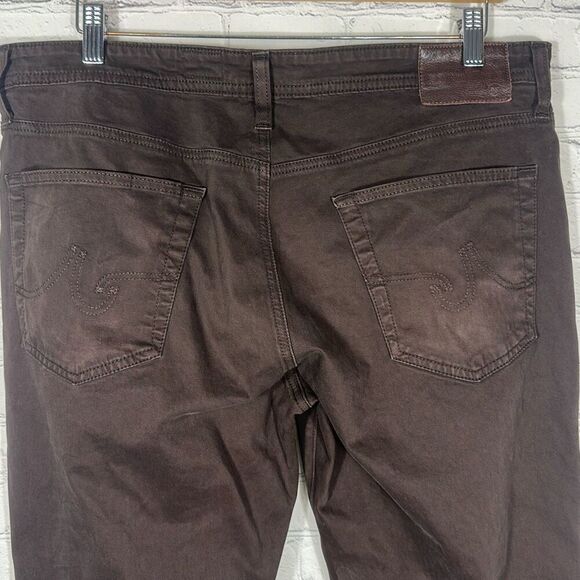 Adriano Goldschmied Jeans Men's 36x32 The Graduate Tailored Leg Chocolate READ - Picture 5 of 10